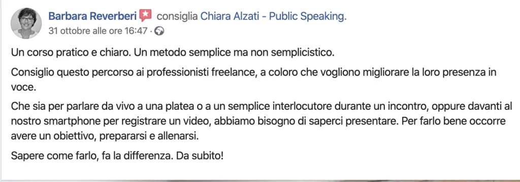 l'ansia all'inizio del discorso