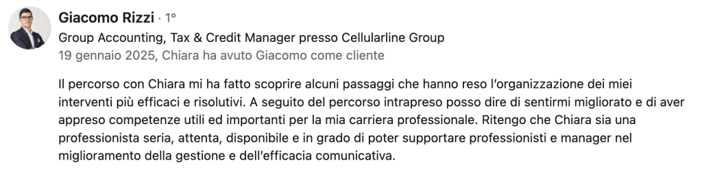 Testimonianza di Giacomo Rizzi